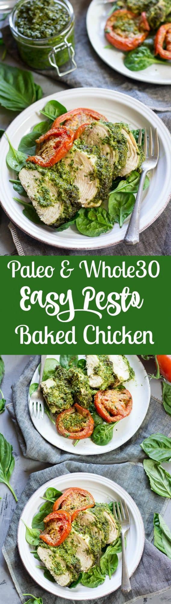 Easy Paleo Pesto Baked Chicken {Whole30} The Paleo Running Momma