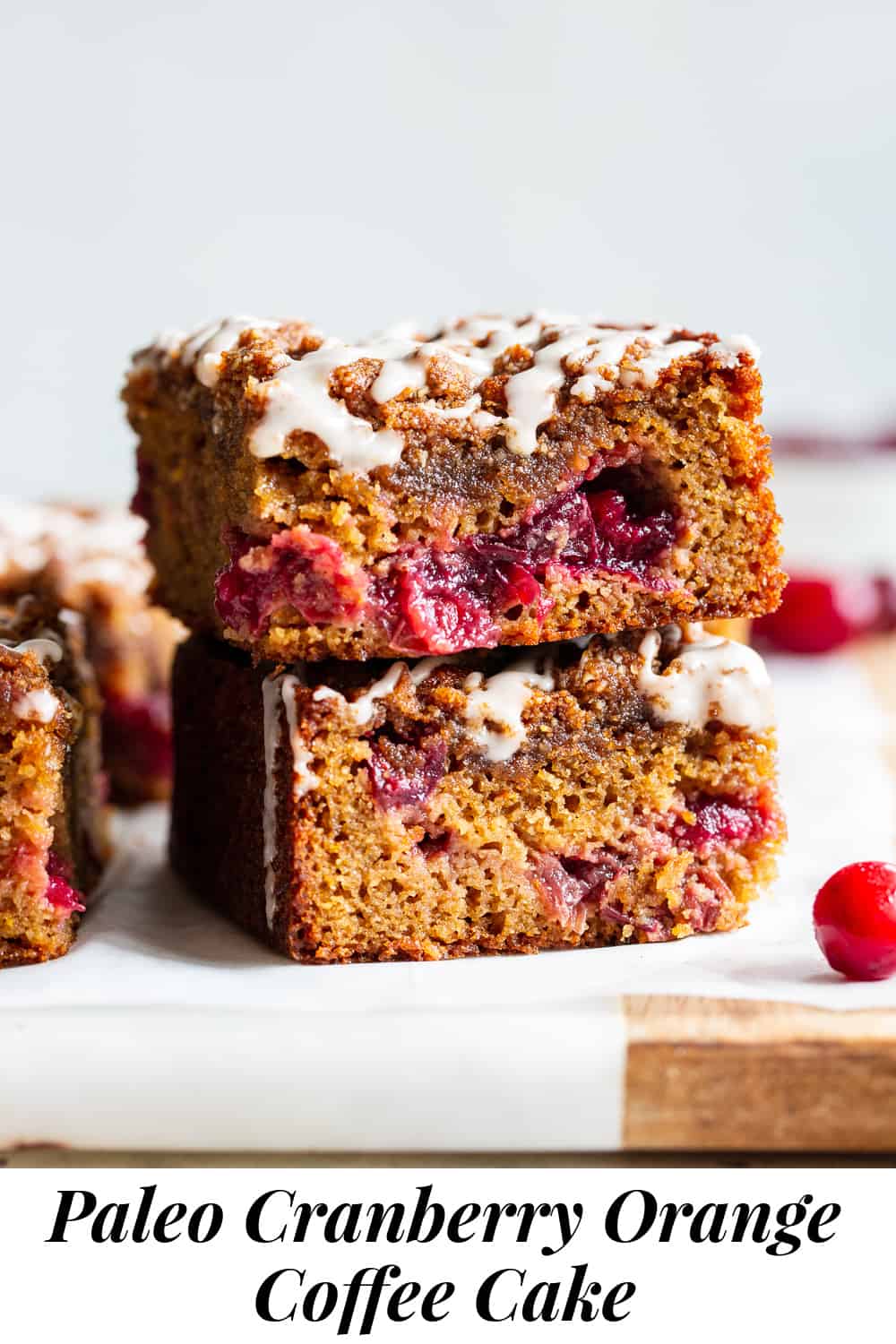 Paleo Cranberry Orange Coffee Cake - The Paleo Running Momma