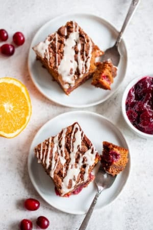 Paleo Cranberry Orange Coffee Cake - The Paleo Running Momma