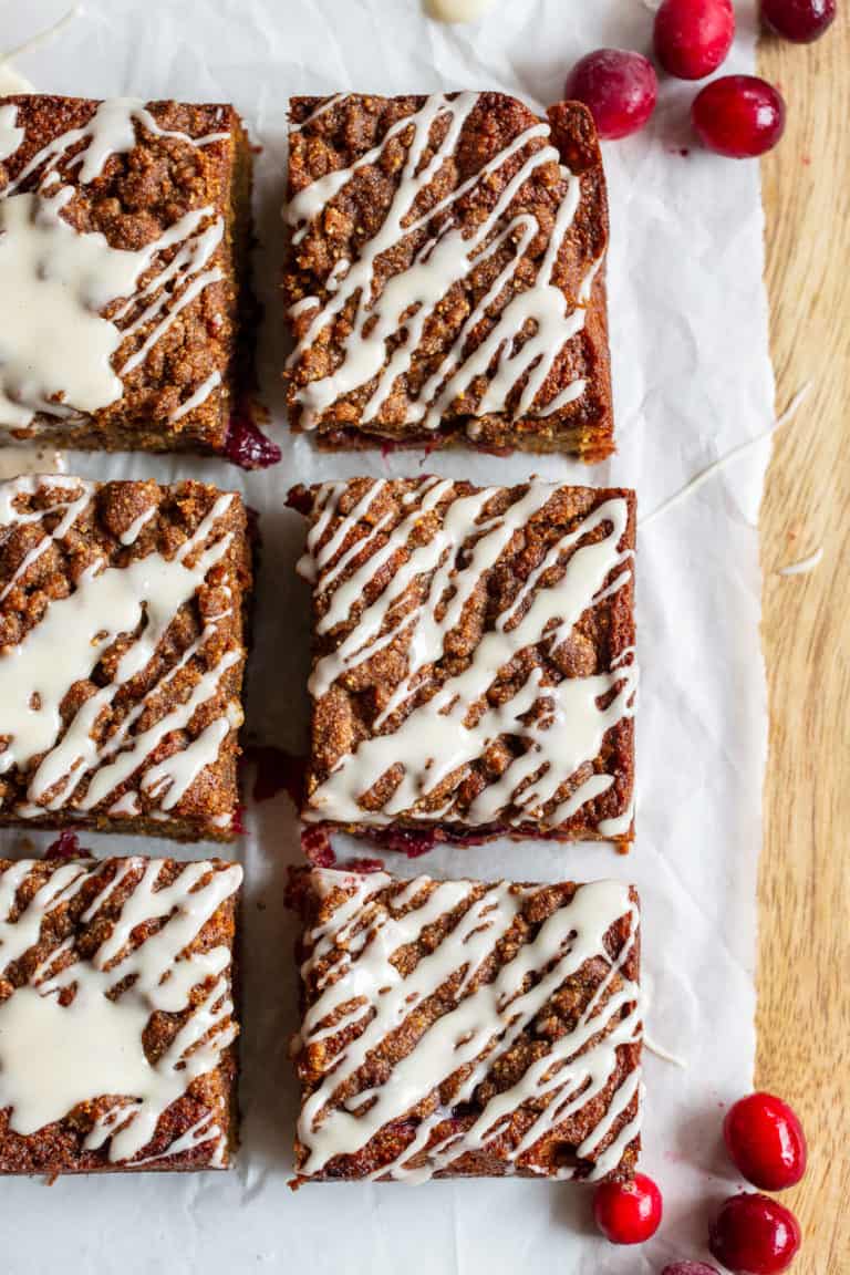 Paleo Cranberry Orange Coffee Cake - The Paleo Running Momma