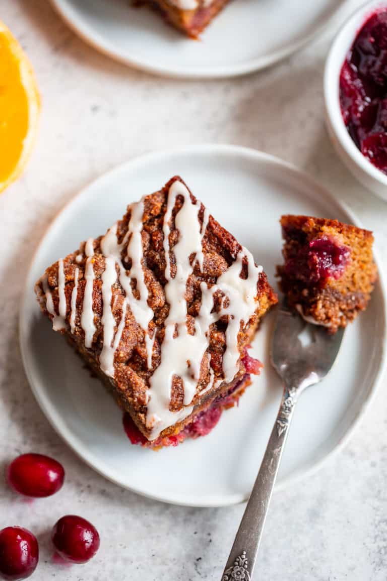 Paleo Cranberry Orange Coffee Cake - The Paleo Running Momma