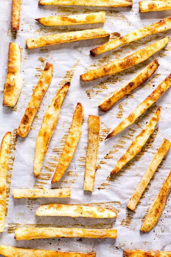 Baked French Fries with Chipotle Ranch Dip {Paleo & Whole30}
