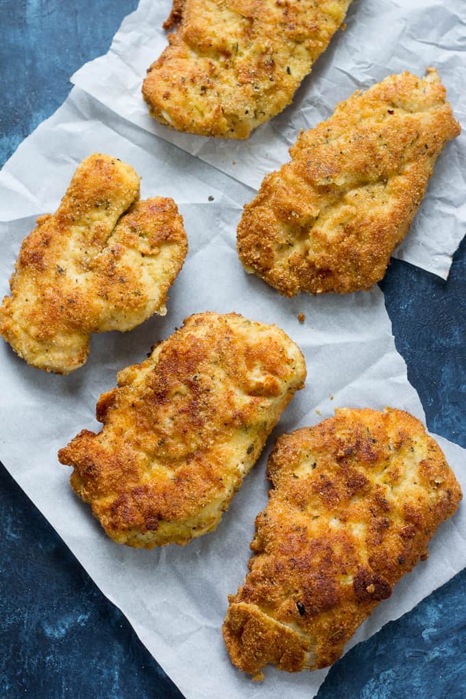 Crispy Breaded Paleo Chicken Cutlets {Whole30} 