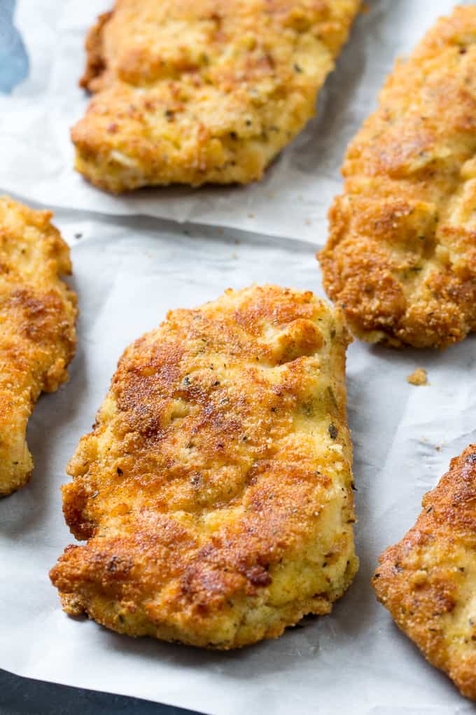 My family's favorite "breaded" Paleo Chicken Cutlets that are super easy, quick, and just as good as the original. Whole30 compliant and kid friendly - you can put these on you "go-to" dinner list!