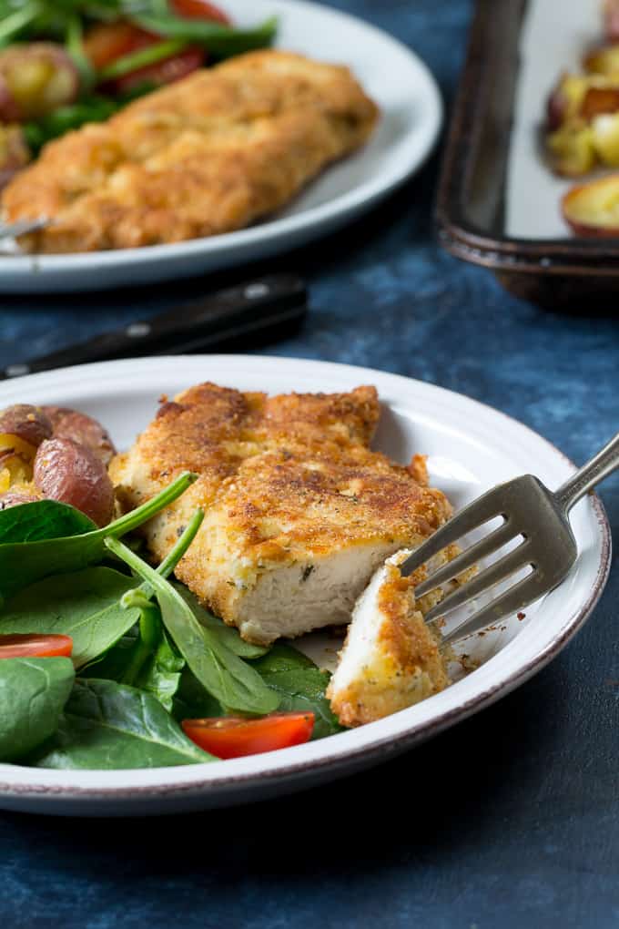 My family's favorite "breaded" Paleo Chicken Cutlets that are super easy, quick, and just as good as the original. Whole30 compliant and kid friendly - you can put these on you "go-to" dinner list!