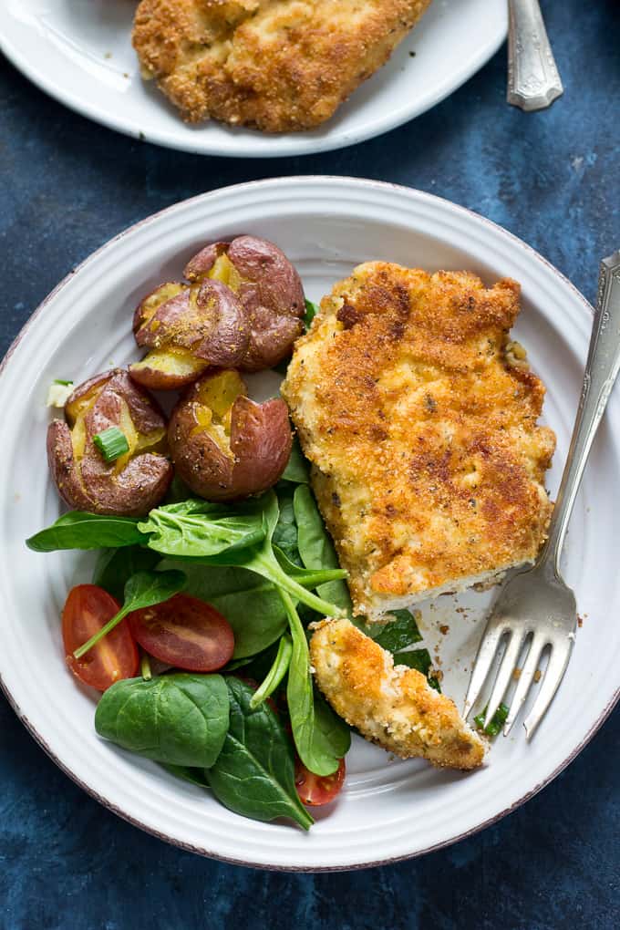 My family's favorite "breaded" Paleo Chicken Cutlets that are super easy, quick, and just as good as the original. Whole30 compliant and kid friendly - you can put these on you "go-to" dinner list!