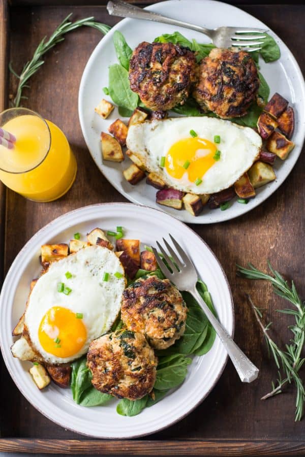 Homemade Chicken Sausage with Spinach and Onions