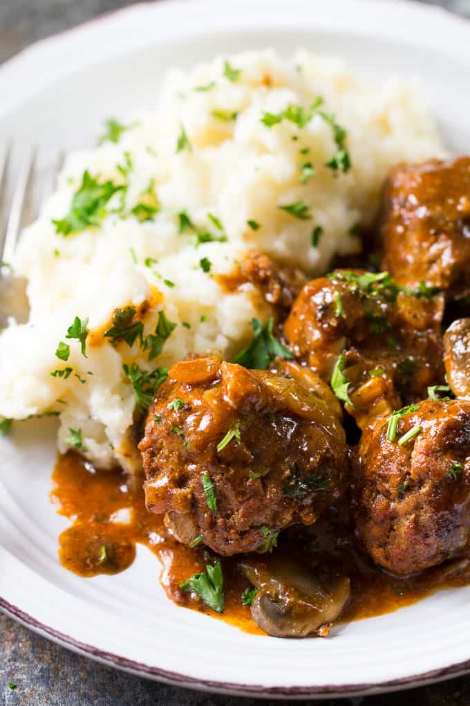 Salisbury Steak Meatballs 