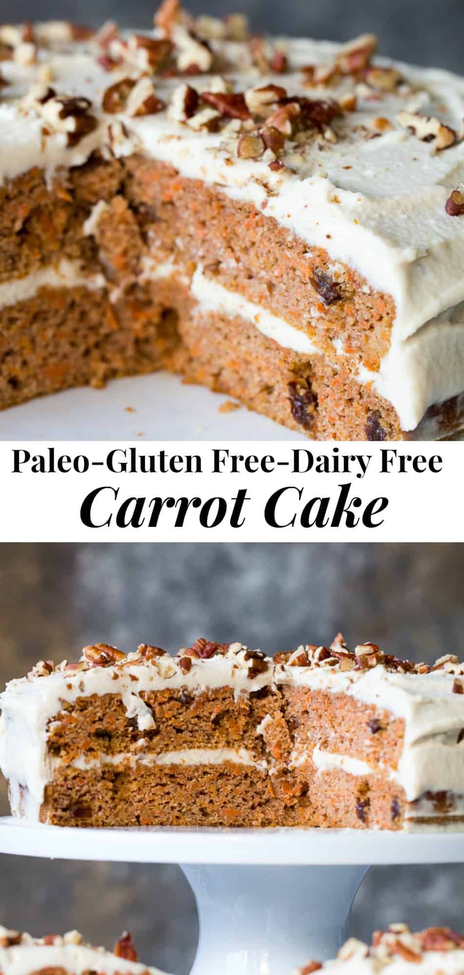 Paleo Carrot Cake with Coconut "Cream Cheese" Frosting The Paleo