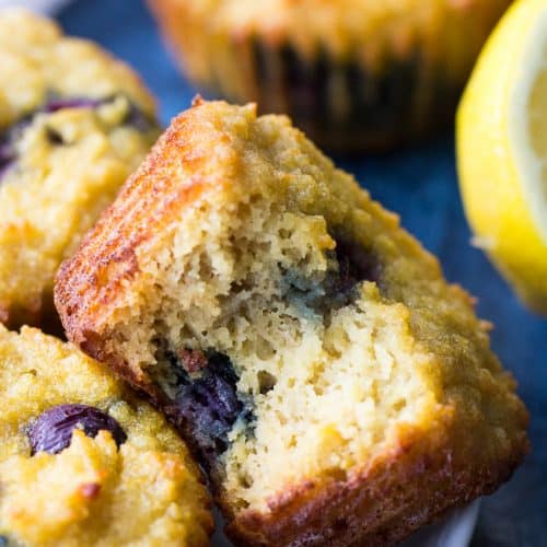 Lemon Blueberry Muffins {Paleo & Nut Free} The Paleo Running Momma