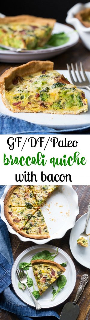 Paleo Broccoli Quiche with Bacon - The Paleo Running Momma