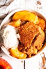 Easy Peach Cobbler (Gluten-Free, Naturally Sweetened)