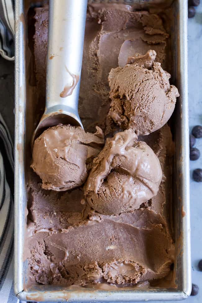 No-Churn Chocolate Ice Cream with No Ice Cream Maker - Much Butter