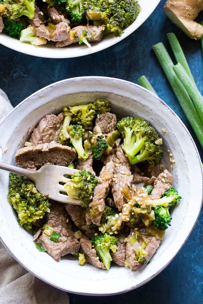 Beef & Broccoli Easy Stir Fry {Whole30 & Paleo} The Paleo Running Momma