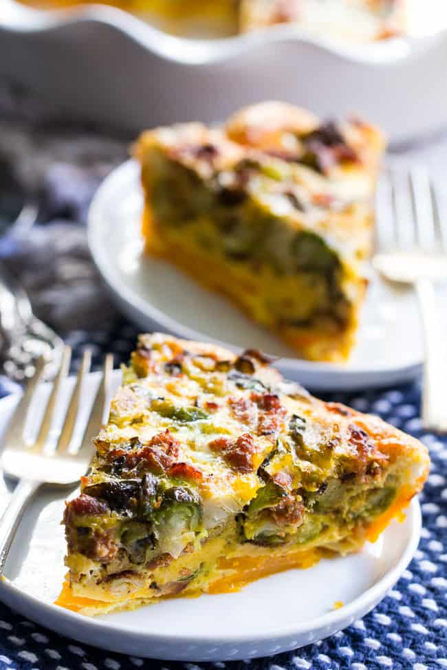 Paleo Quiche with Butternut Crust, Veggies, and Sausage ...