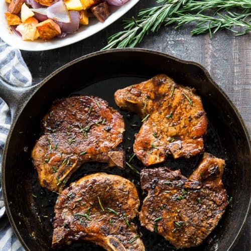 Balsamic Pork Chops with Sweet Potatoes and Apples {Paleo, Whole30 ...