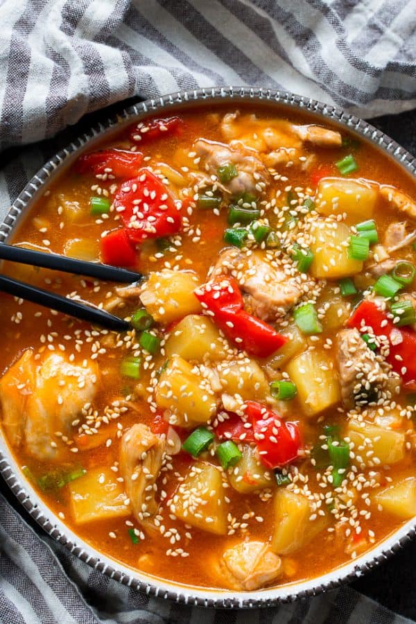 Sweet and Sour Chicken in the Instant Pot {Paleo, Whole30} The Paleo