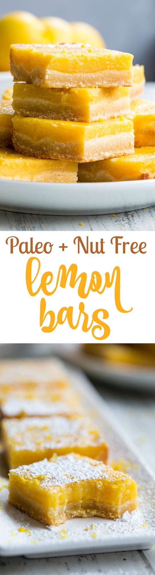 Perfect Paleo Lemon Bars {Nut Free} The Paleo Running Momma