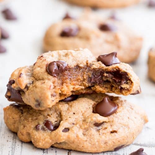 Chewy Chocolate Chip Cookies with Almond Butter {Paleo, GF, DF} The