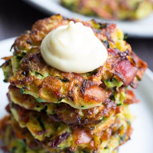Bacon Zucchini Fritters {Paleo, Whole30} The Paleo Running Momma
