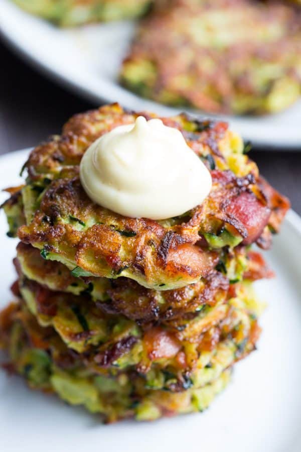 Bacon Zucchini Fritters {Paleo, Whole30} The Paleo Running Momma
