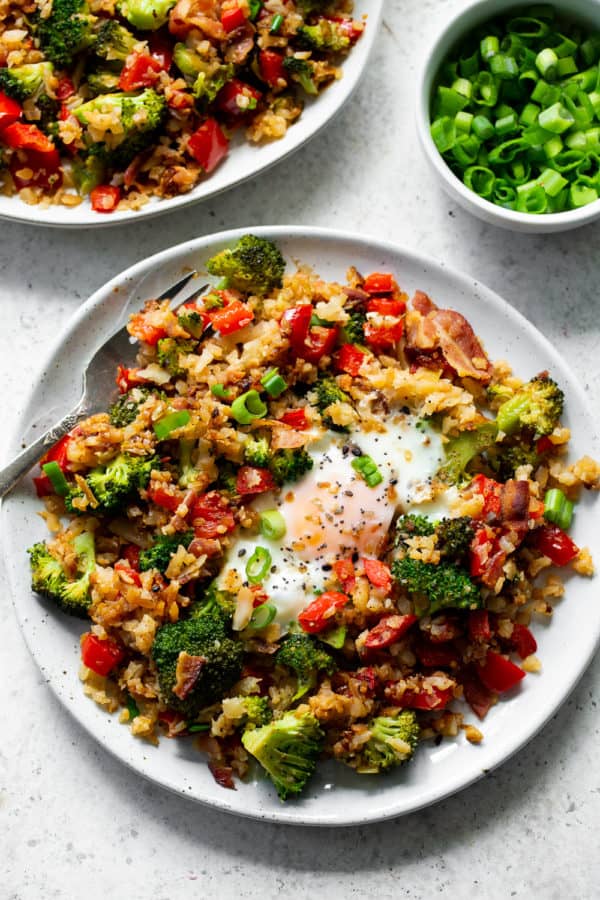 Breakfast Fried Cauliflower Rice