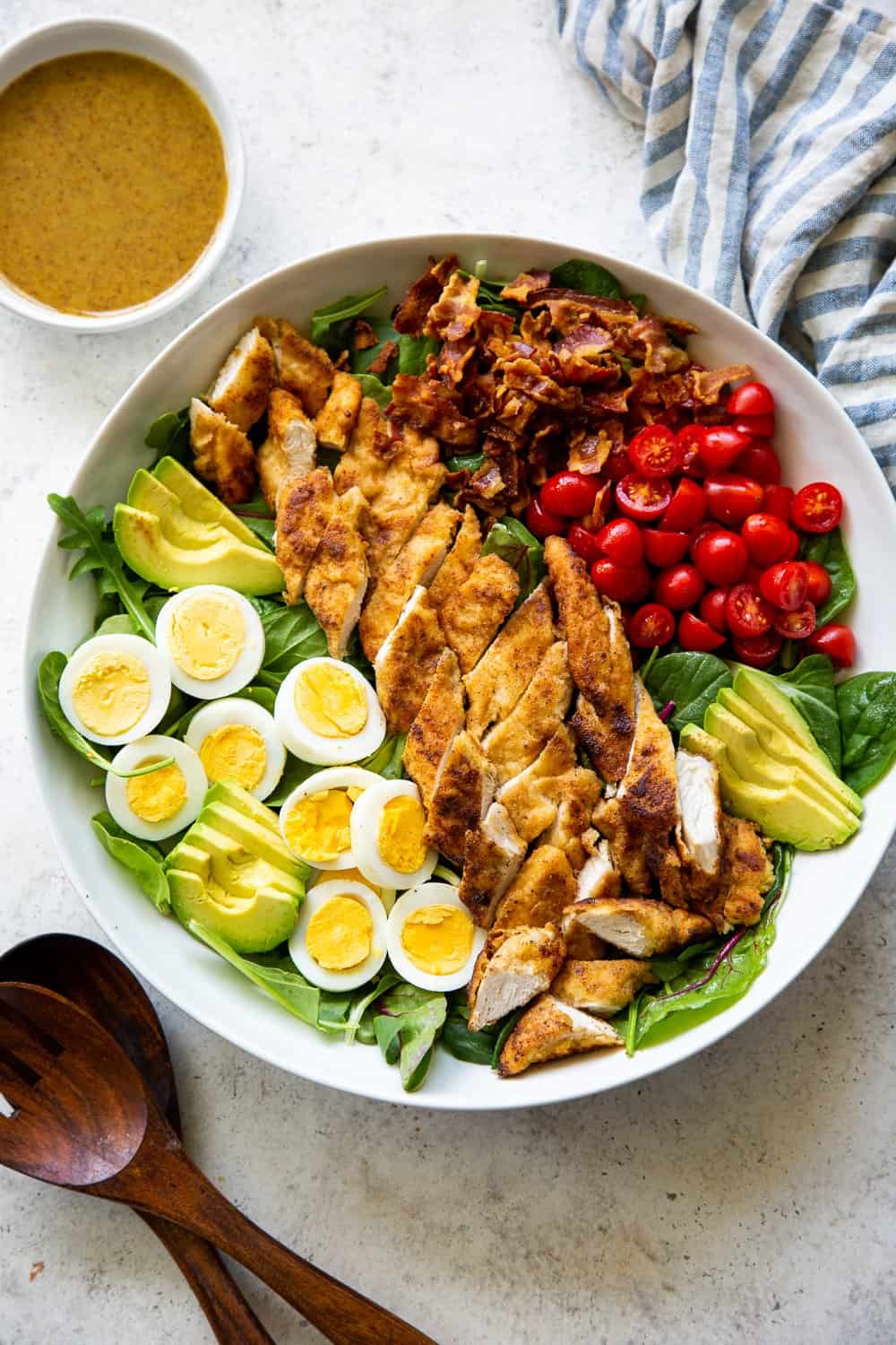 BBQ Chicken Chopped Salad with Honey Mustard Vinaigrette