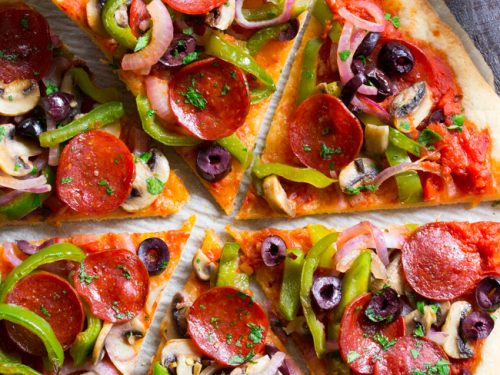 Paleo Pepperoni Pizza with Veggies {GF, DF} The Paleo Running Momma