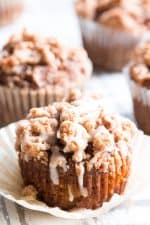 Paleo Pumpkin Muffins with Cinnamon Streusel {GF, DF}