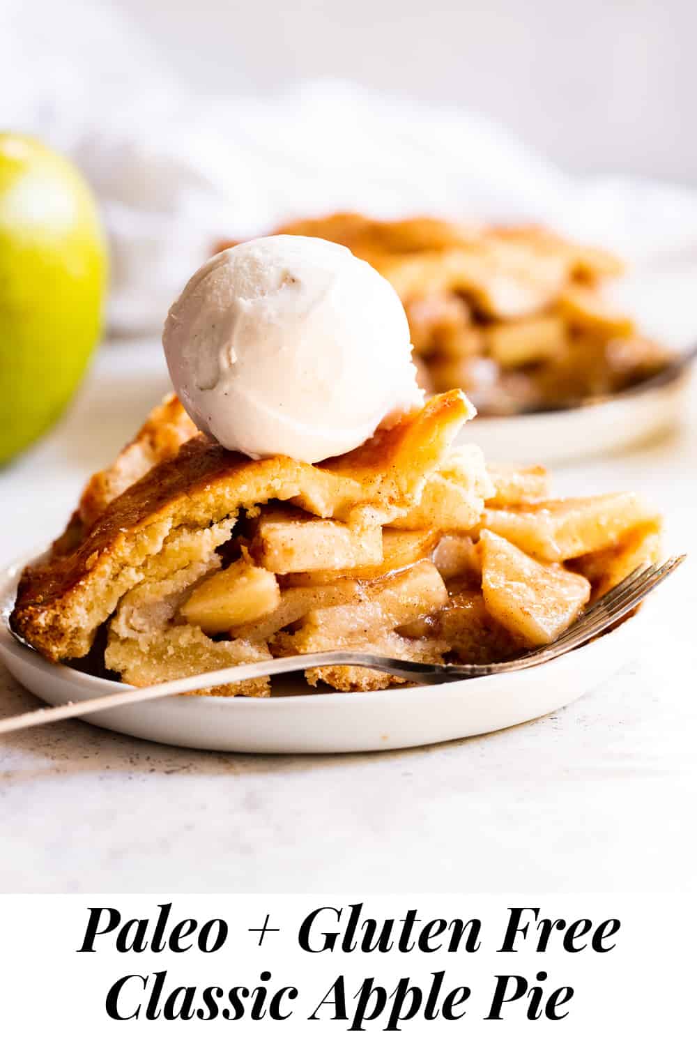 Paleo Apple Pie {Gluten Free, Dairy Free Option}