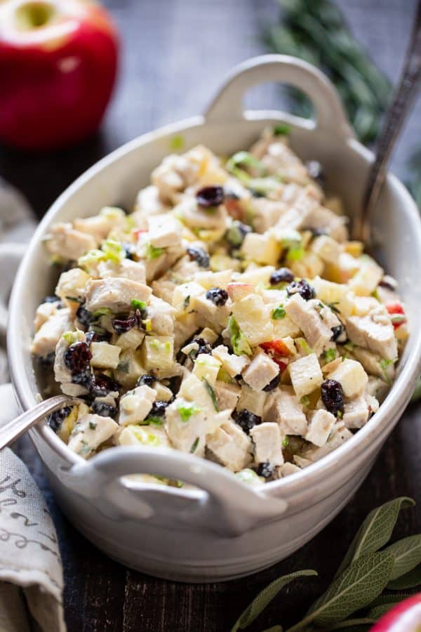 Harvest Chicken Salad with Herbed Aioli {Paleo, Whole30}