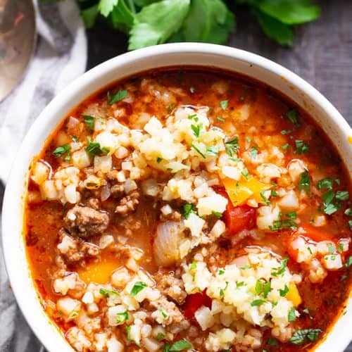Stuffed Pepper Soup In The Instant Pot Whole30 Keto