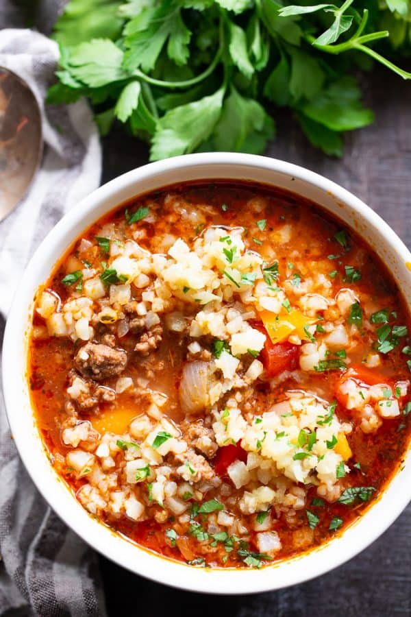 Stuffed Pepper Soup in the Instant Pot