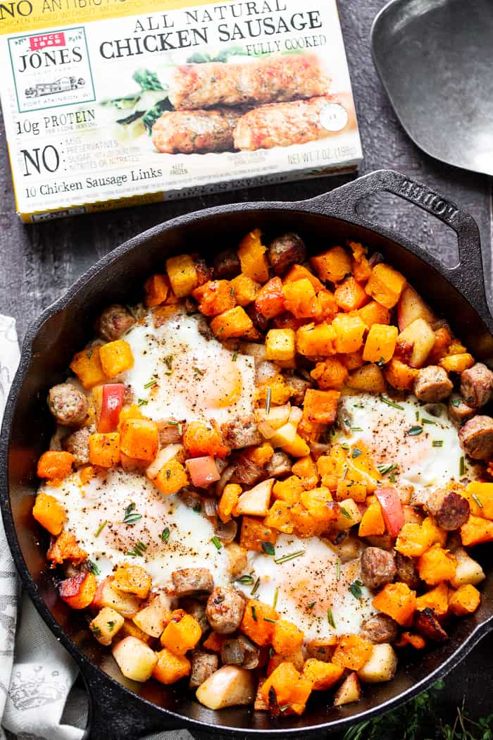 Butternut Apple And Chicken Sausage Hash Paleo Whole30