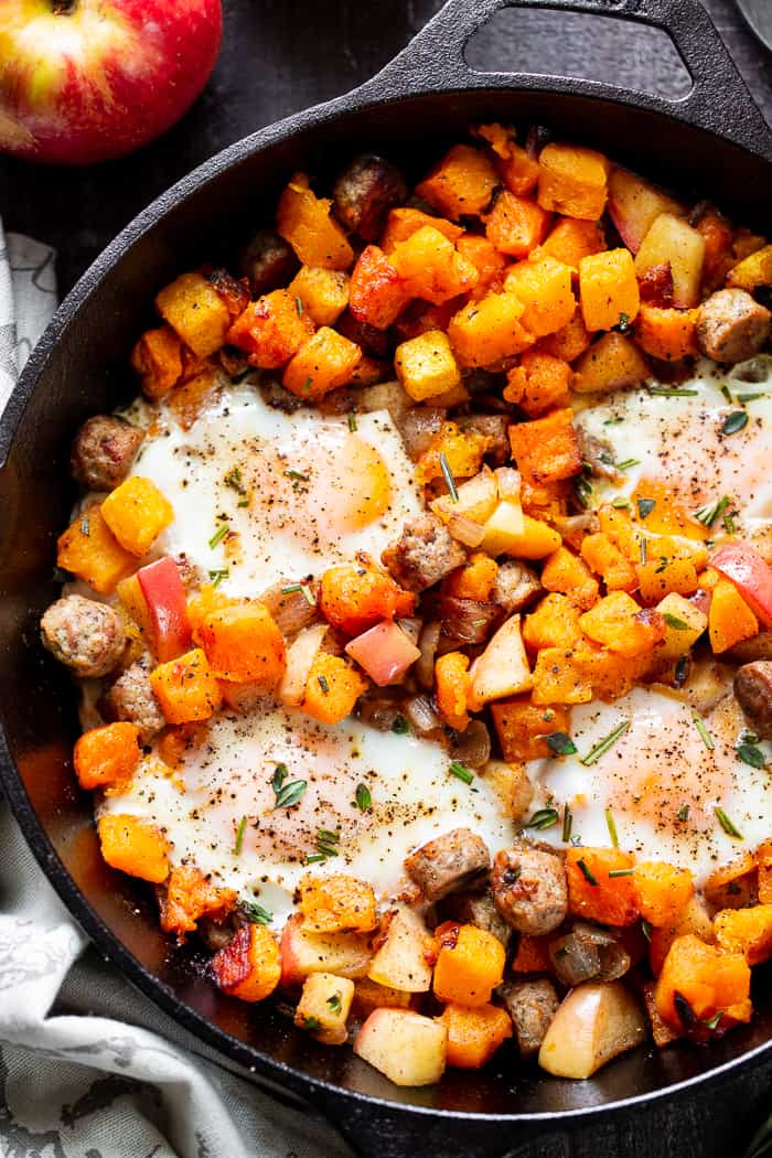 Butternut Apple And Chicken Sausage Hash Paleo Whole30