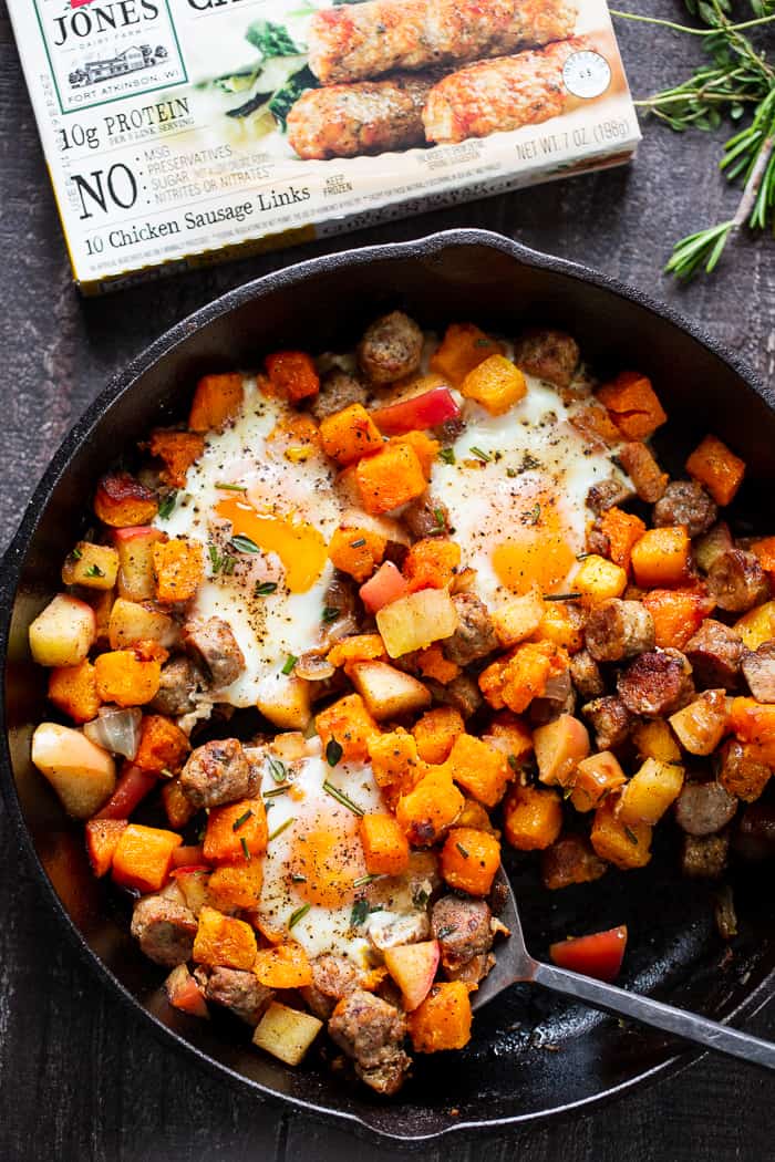 Butternut Apple And Chicken Sausage Hash Paleo Whole30