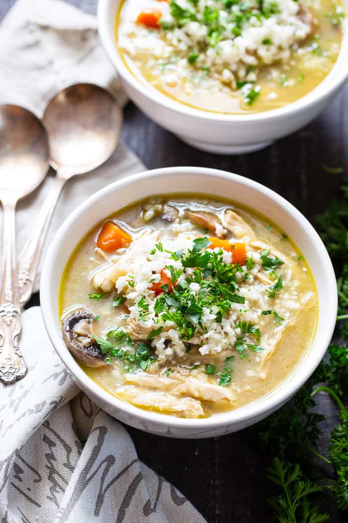 Chicken and Rice Soup {Instant Pot} - Cookin Canuck