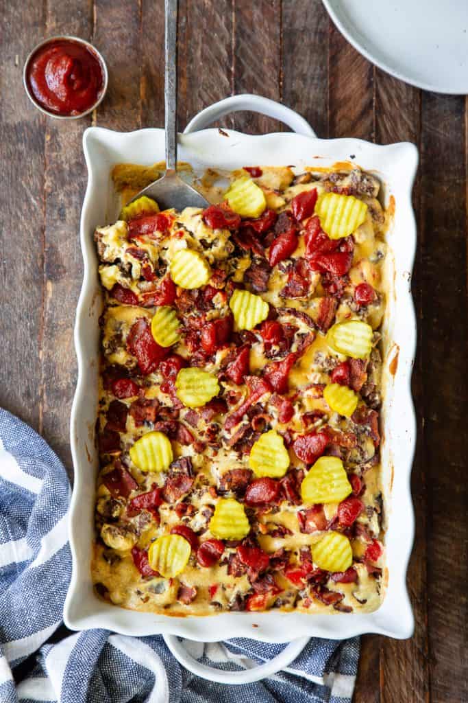 Bacon Cheeseburger Casserole {Paleo, No Added Sugar}