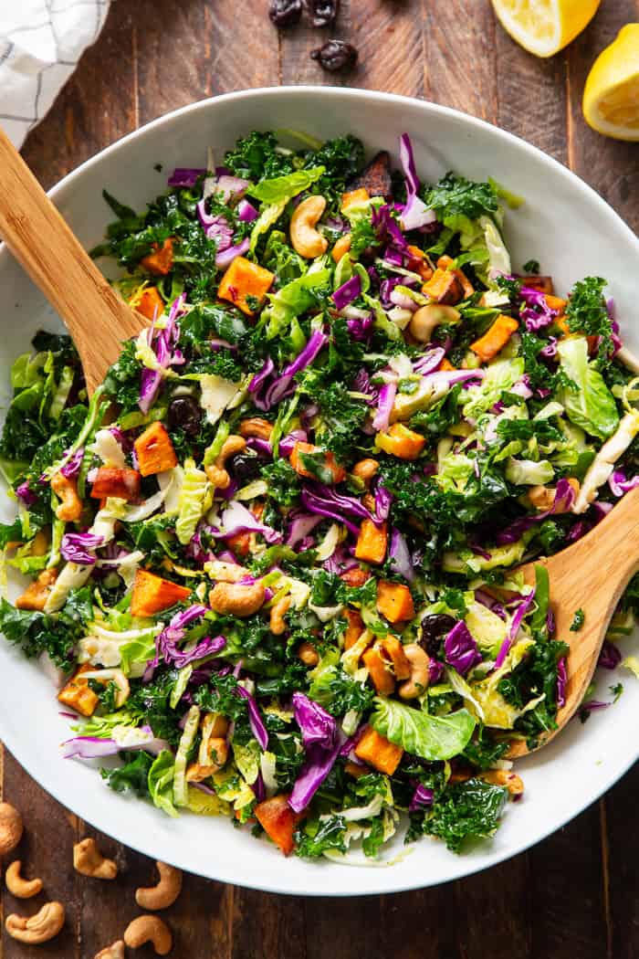 Rainbow Veggie Salad With Lemon Vinaigrette Paleo Whole30 Vegan