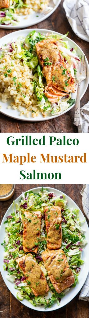 Maple Mustard Grilled Salmon {Paleo} - The Paleo Running Momma