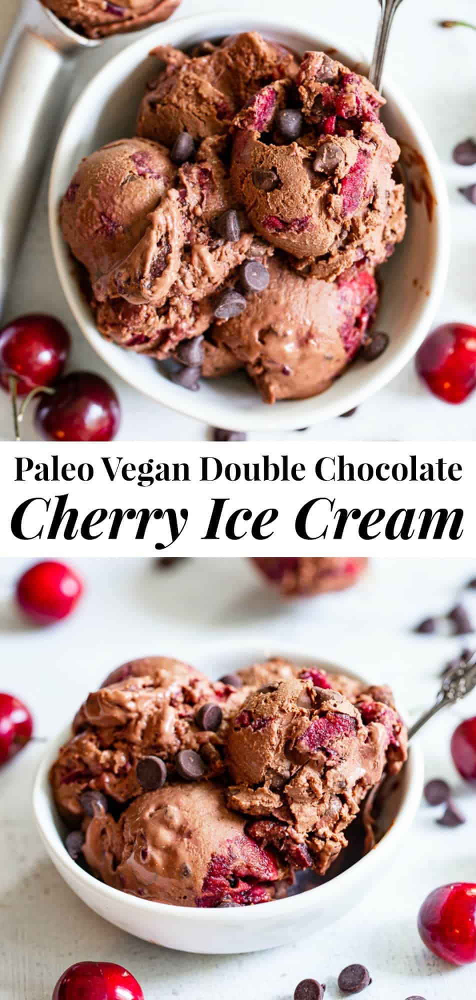 Cherry Bourbon Vanilla Ice Cream (Vegan & Paleo) - In Good Clean Taste