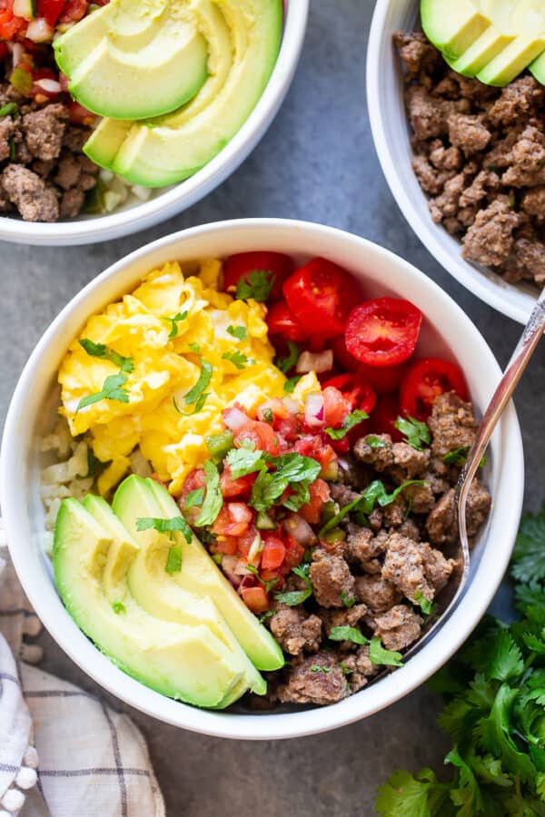 Loaded Breakfast Taco Bowl 