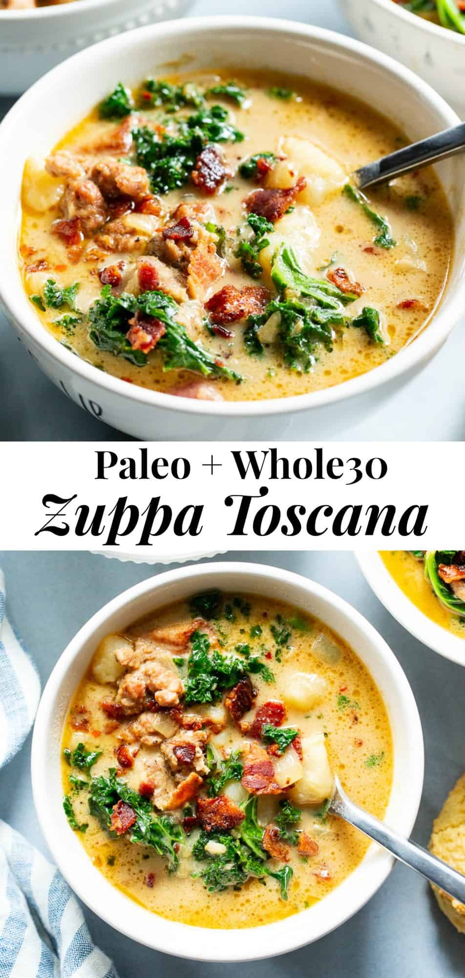 Zuppa Toscana {Paleo, Whole30, Keto Option}