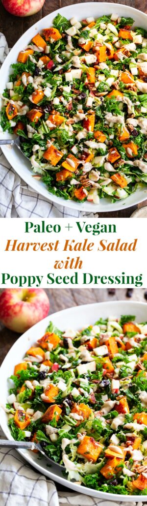 Butternut Squash Salad with Poppy Seed Dressing {Paleo, Whole30}