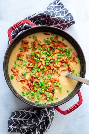 Creamy Potato Soup with Bacon Whole30, Paleo - The Paleo Running Momma