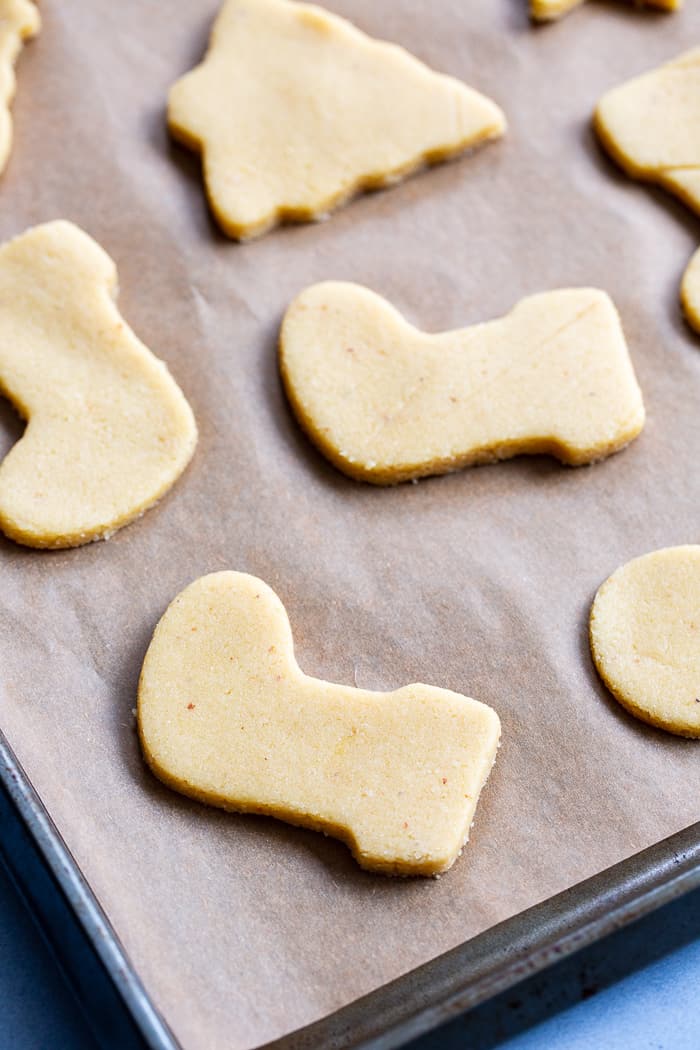 The best Paleo Sugar Cookies I've tried are finally here!   A sneak-peak from my book Paleo Baking at Home*, these cutout sugar cookies are crisp and slightly chewy with a buttery flavor and paleo friendly icing.  