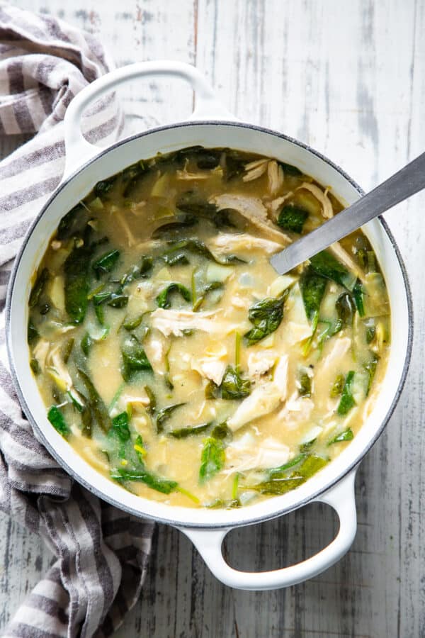 Chicken Spinach Artichoke Soup {Whole30, Keto}