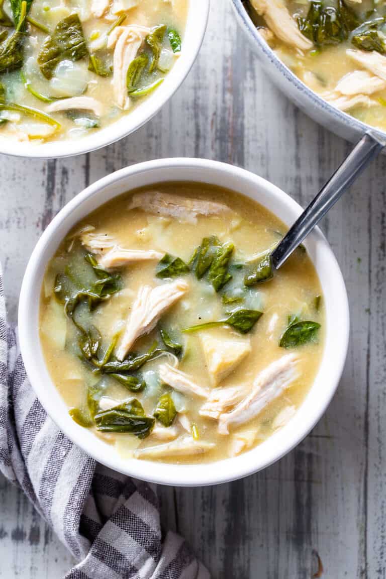 Chicken Spinach Artichoke Soup {Whole30, Keto}