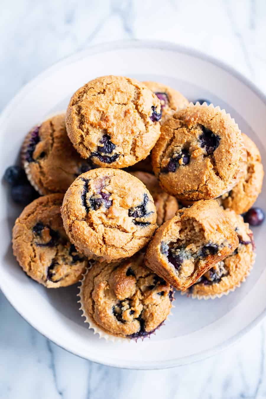 Paleo Vegan Blueberry Muffins {Gluten-Free, Dairy-Free, Egg Free}