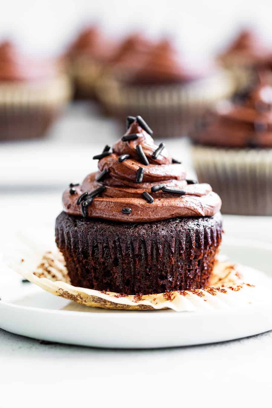 Best Cake Mix Chocolate Cupcakes - One Sweet Appetite